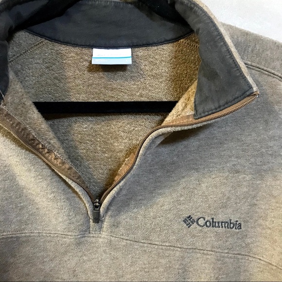 Tan Columbia 1/4 zip Great Hart Mountain - Picture 5 of 6